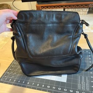 Kooba black leather shoulder bag